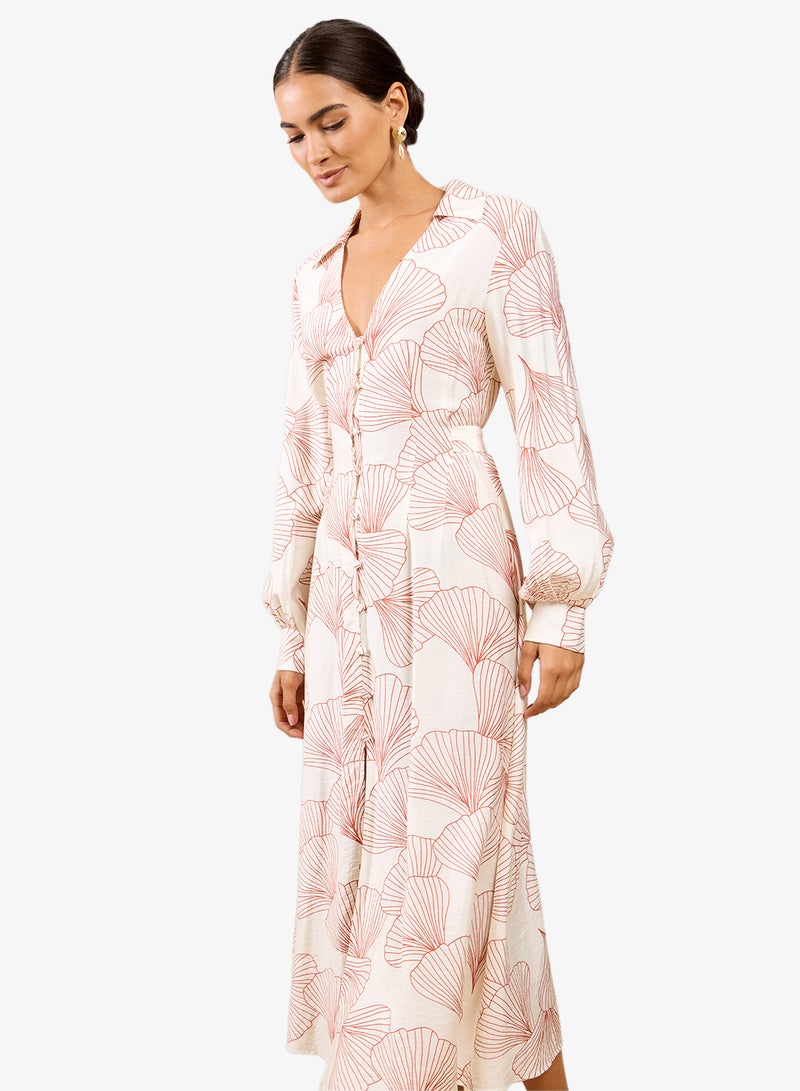 Little Mistress Shell Midi Dress - Image 4